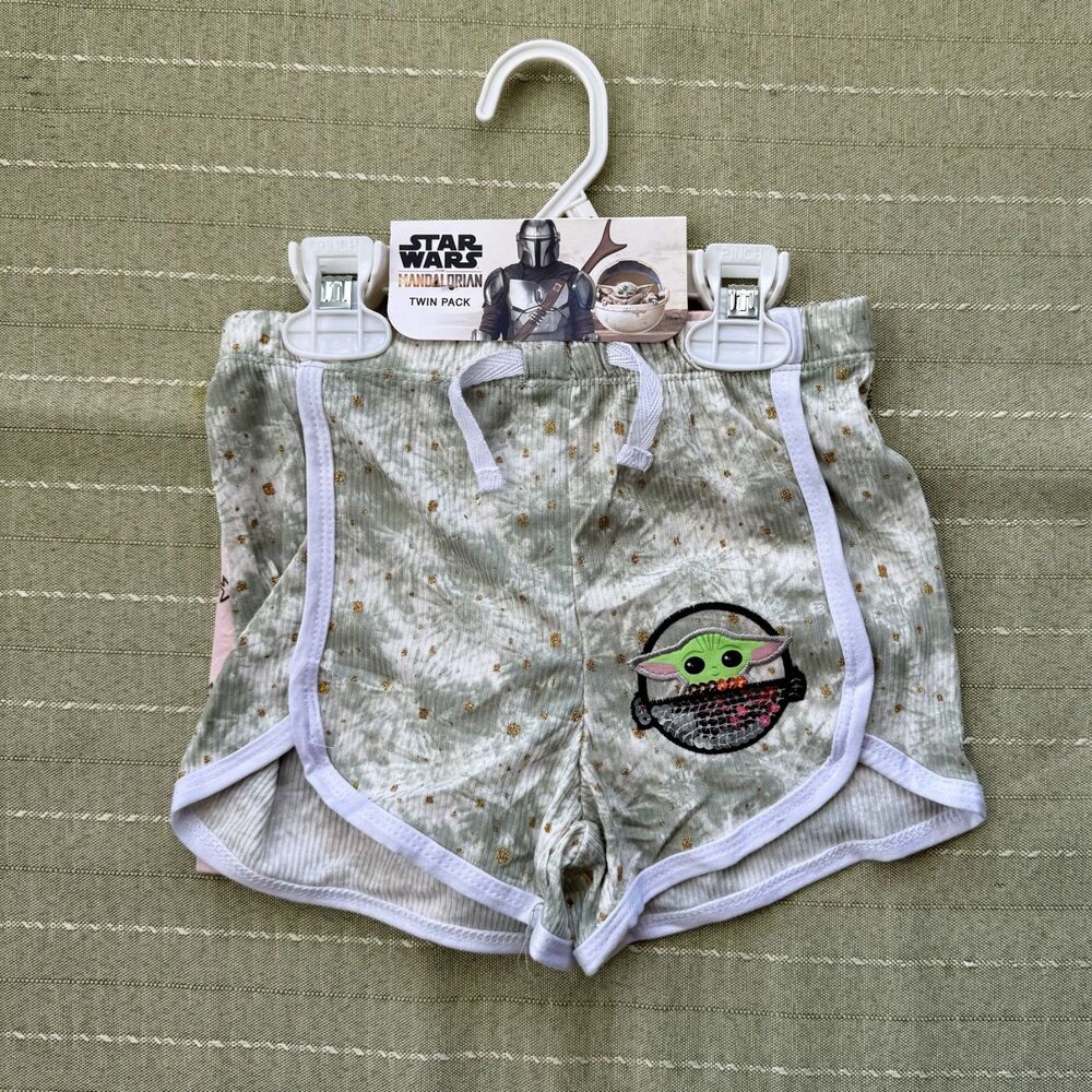 NWT Star Wars Girls Shorts 6x Twin Pack - The Mandalorian